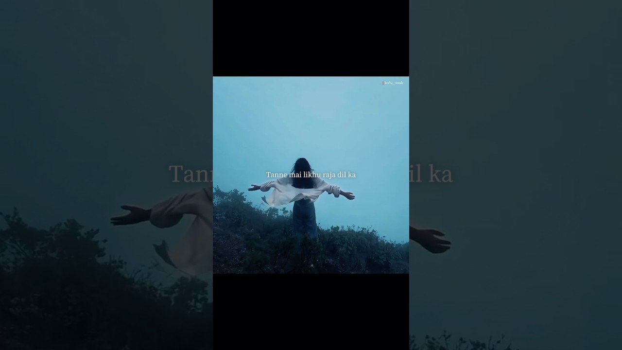 Tanne mai likhu raja dil ka || Kitaab Female version || #lyricsvideo #shorts #hindisong #aesthetic