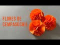 FLORES DE CEMPASÚCHIL con HOJAS DE COLOR| De una manera FACIL y RAPIDA| FaceCraft ✂️