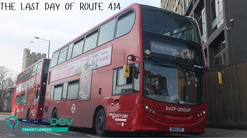 The LAST DAY IN SERVICE of Bus Route 414!