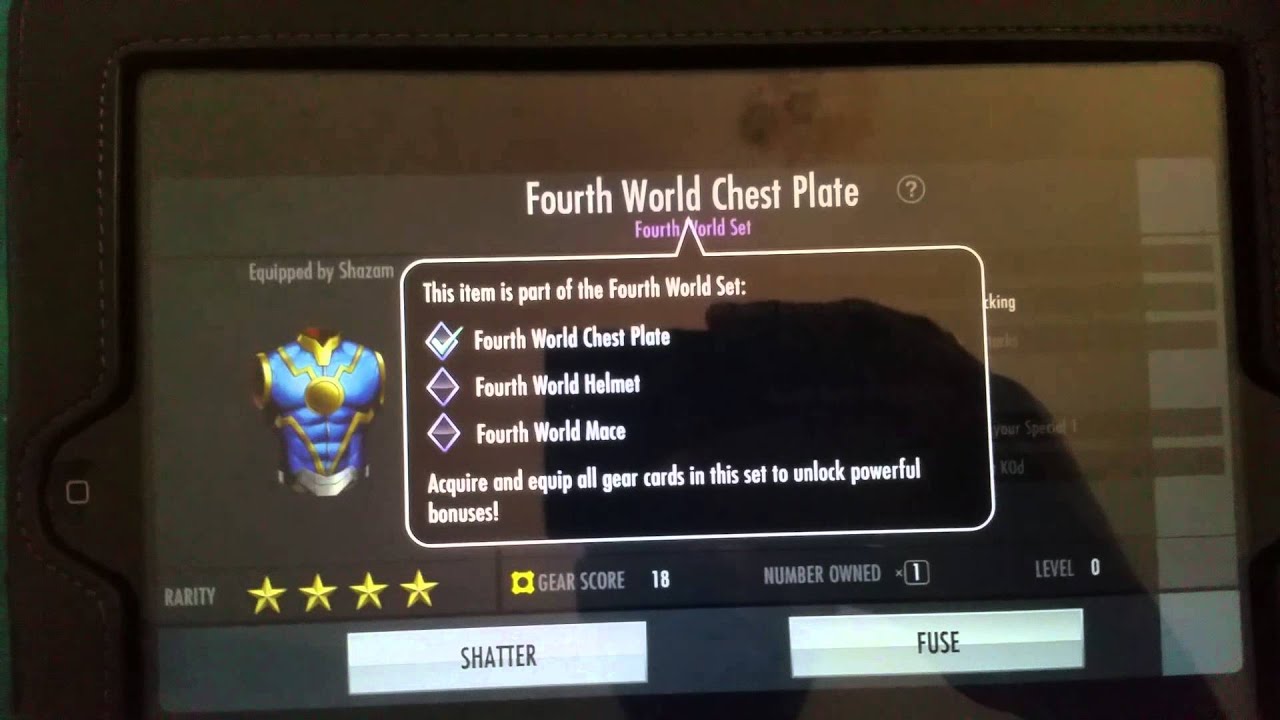 Injustice Mobile Fourth World Gear Card (Chest Pla YouTube
