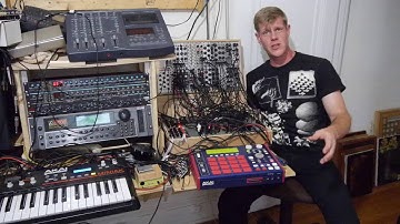 AniModule Whole Song Modular Workflow Integration with MPC1000, BassStation and Miniak