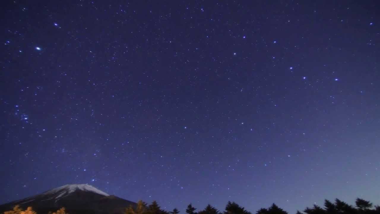 富士山とカシオペヤ座 北斗七星 Time Lapse 11 12 19 Youtube