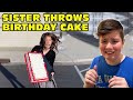 Girl Temper Tantrum Smashes Brother's Birthday Cake! Ruins Birthday! [Original]