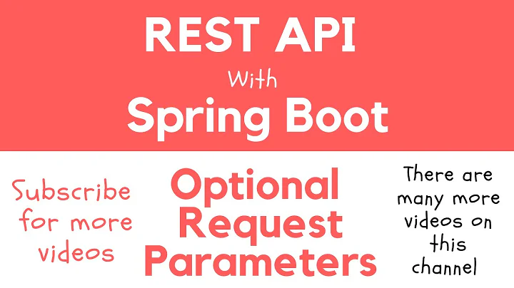 REST API with Spring Boot - Making Query String Request Parameter Optional