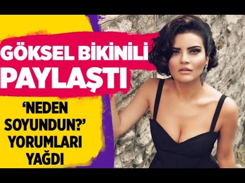 Göksel bikinili halini paylaştı silmesi için yorum atan bile oldu!