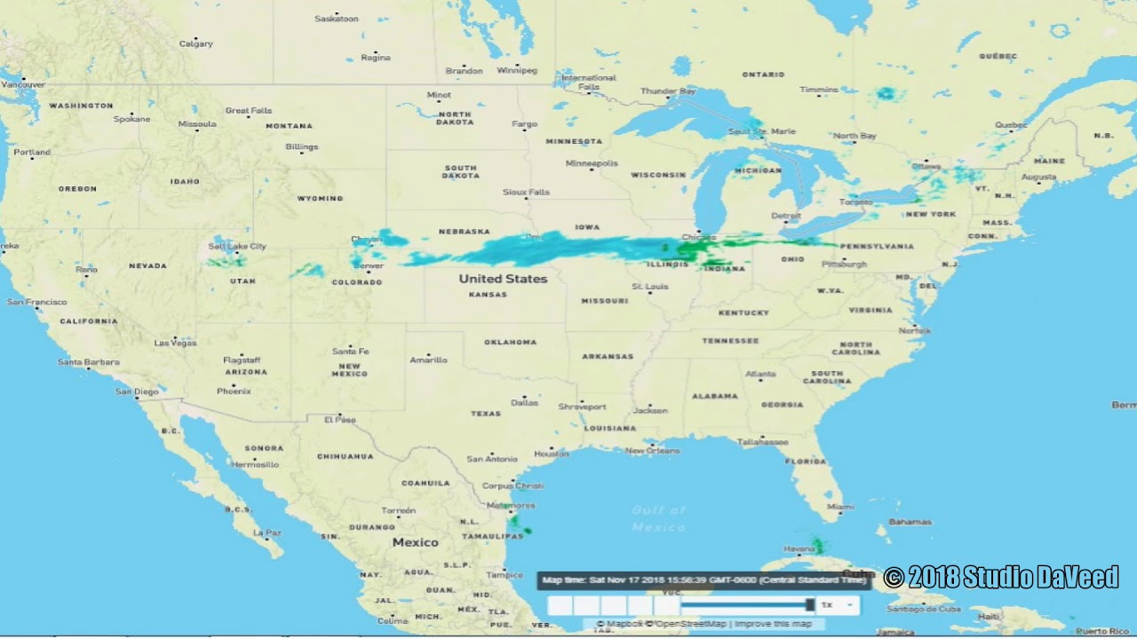 2018 November USA Weather Radar Time Lapse Wunderground