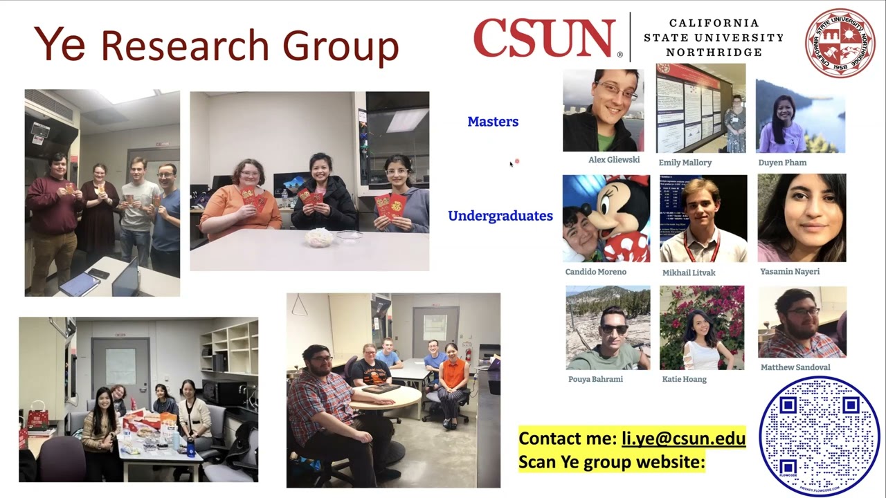 Dr Li Ye: Chemistry Education Research and Practice