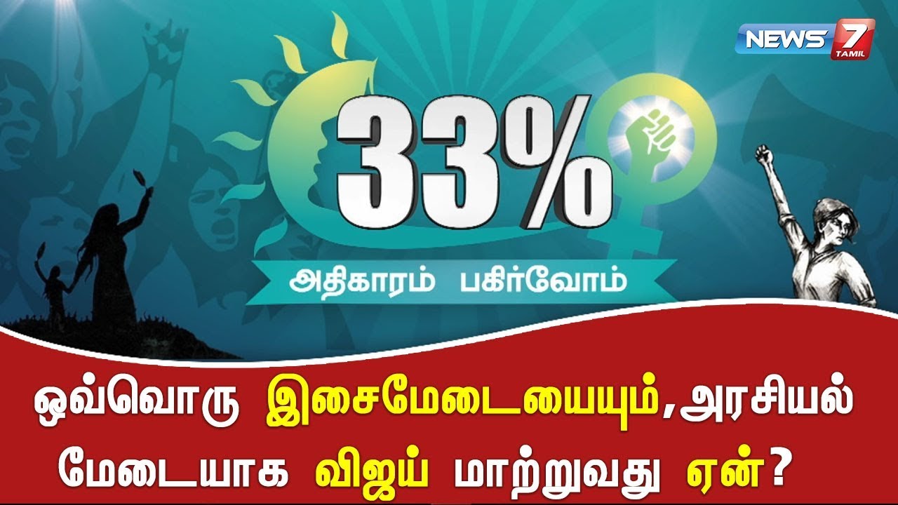 top news today in hindi ஒவ்வொரு இசைமேடையையும், அரசியல் மேடையாக விஜய் மாற்றுவது ஏன்? | 33சதவீதம்