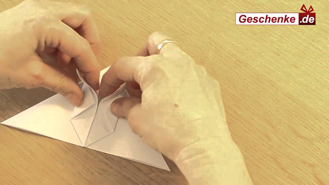 Origami Hase Aus Papier Falten