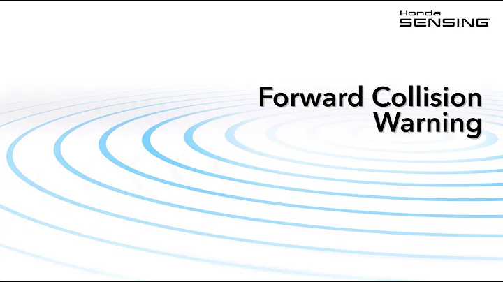 Pilot with Honda Sensing® – Forward Collision Warning