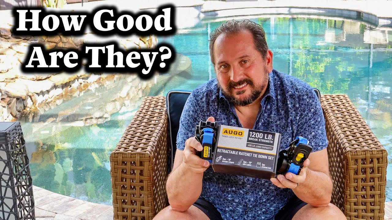 Secure Your Cargo Like a Pro! AUGO Retractable Ratchet Straps Review [MUST SEE!]