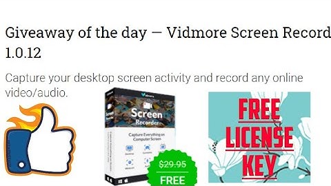 (Software Giveaway ) — Vidmore Screen Recorder 1.0.12 Free License Key For 12 Month