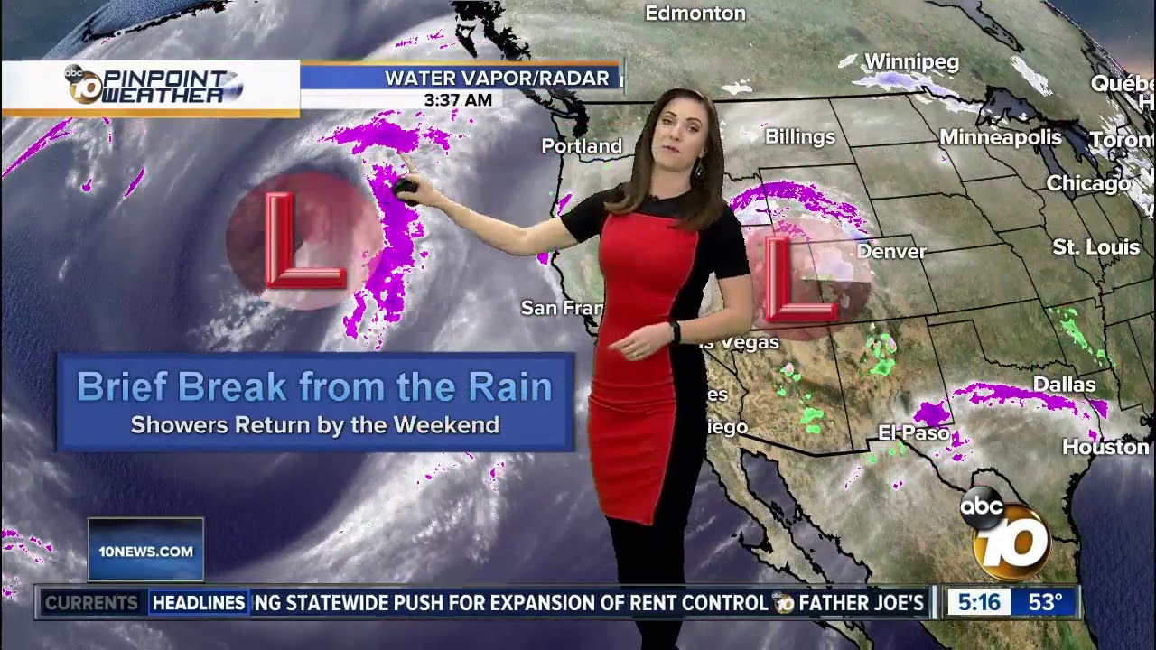 10News Pinpoint Weather with Meteorologist Megan Parry - YouTube
