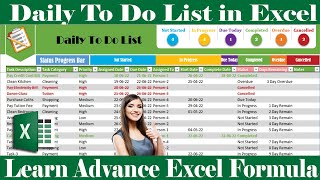 #263-How to make to do list in Excel | How to create Checklist in Excel