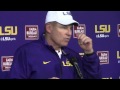 LSU coach Les Miles talks about dealing with his mother&#39;s death and a huge LSU victory | Video