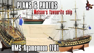 The HMS AGAMEMNON 1781 model ship PLANS & PHOTOS * Funniest SuperHeroes