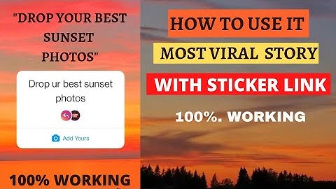 NEW Instagram Story Feature "Add Yours" Chain Story (Tutorial)