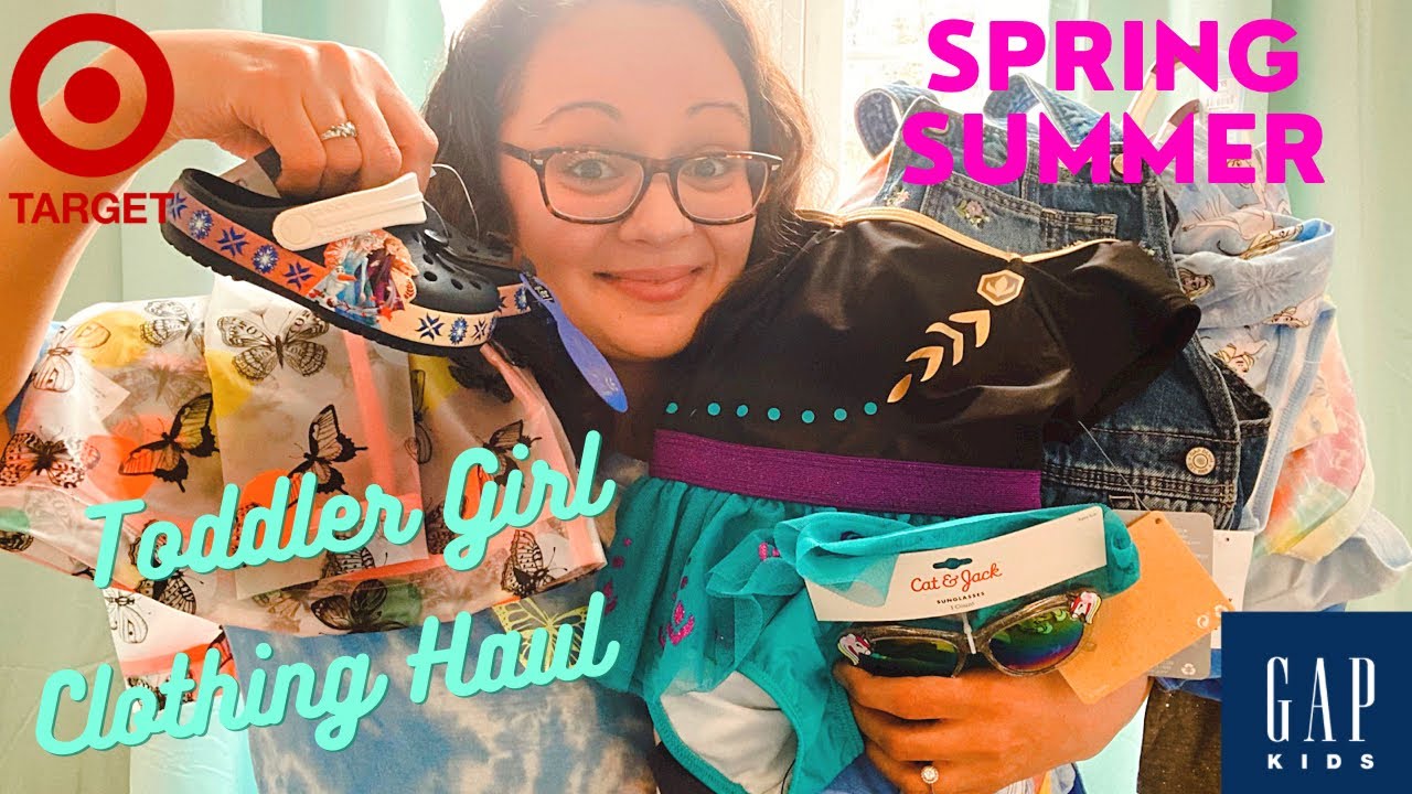 TODDLER GIRL CLOTHING HAUL | TARGET, GAP KIDS, DISNEY & MORE | SPRING  SUMMER 2021