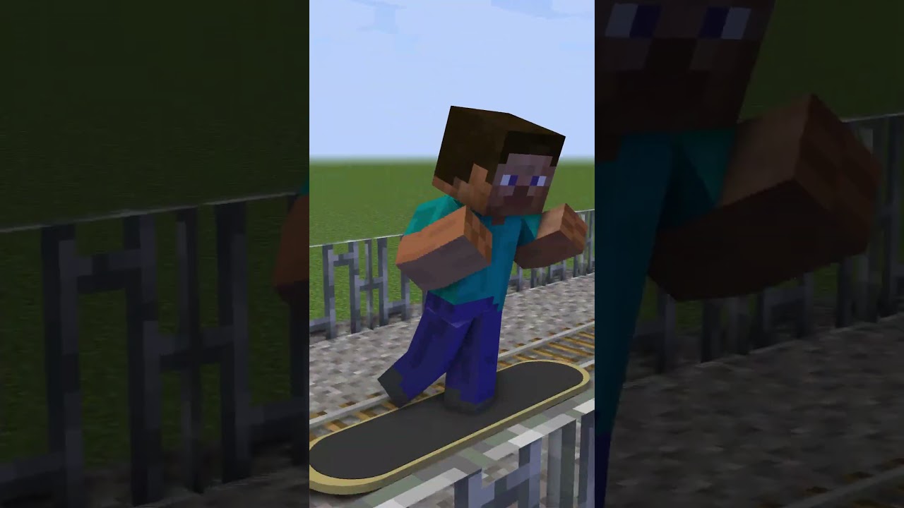 Minecraft Skateboard mod LOL (Minecraft Animation) 