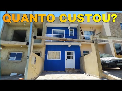 Video QUANTO CUSTA CONSTRUIR UMA CASA SOBRADO - TOUR PELA... - youtube