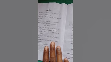 B Com Final Year 2023 Money and Financial System