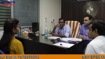 64th Bpsc Interview is going on at Republica Patna Center. Book your time slot @ 7678599093