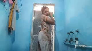 Hot Bhabhi Bathing Vloghot Girl Bath In Suit Salwarcollage Girl Bathingaunty Bathing Blog