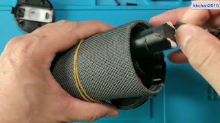 DIY1.羅技Logitech UE Boom 2 Bluetooth Speaker 18650 Battery Replacement 電池更換 D.I.Y(Simple Version) Resimi