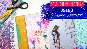 ✂️ ✂️ USING PAPER SCRAPS IN ART JOURNALING // "Humblest Things" #inkiequill #artjourna #mixedmedia