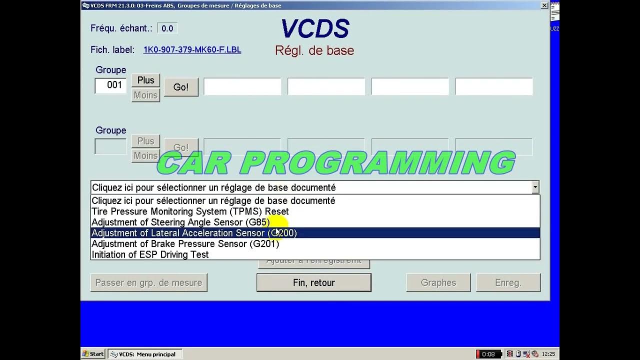 ABS/EDS/ASR/ESP (MK60) Basic Setting Sensor for (G85) 00778 (G200