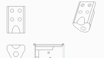 Adding Projection Views in Creo Parametric 2.0