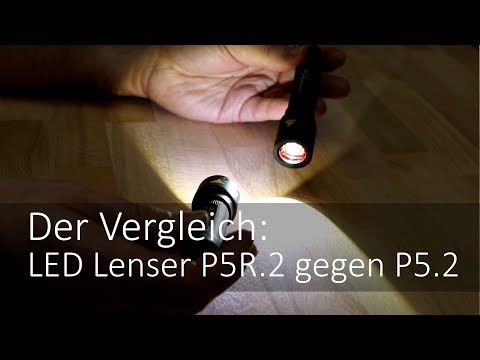 LED Lenser P5R.2 und P5.2 im Taschenlampen-Vergleich