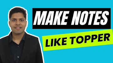 This is how Toppers Make Notes (by AIR 1)