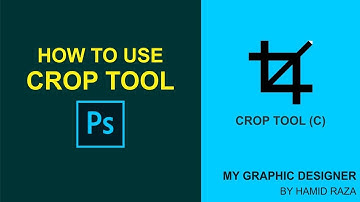 How to use Crop Tool in Adobe Photoshop CS6 (Urdu/Hindi/English) - Photoshop for beginners