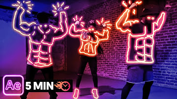 After Effects Tutorial | Learn How to Make Neon Glowing Line Effects Scribble Animation Blottermedia