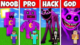 Minecraft Battle: NOOB vs PRO vs HACKER vs GOD! CATNAP POPPY PLAYTIME BUILD CHALLENGE in Minecraft