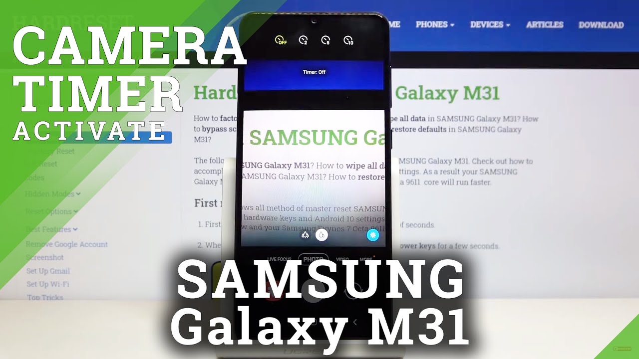 How to Set Camera Timer in SAMSUNG Galaxy M31 – Activate Countdown ...