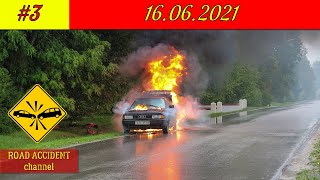 Подборка ДТП на видеорегистратор 16.06.2021 Июнь 2021/A selection of accidents on the DVR  2021 #3