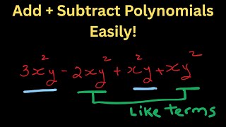 Polynomial Operations| Add, Subtract, Simplify & Degrees - STEP-BY-STEP GUIDE - Math 9, Algebra I