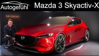 2019 all-new Mazda 3 PREVIEW with Skyactiv-X Diesel-Petrol engine Mazda3 comparison - Autogefühl