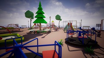 Playground Low Poly [ Unreal Engine / Free Download ]