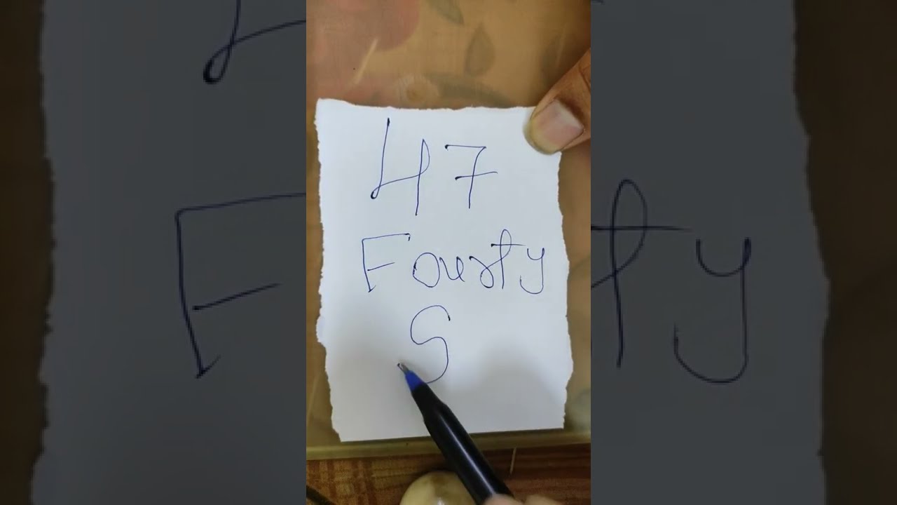 How To Write 47 In Words Shorts Howto