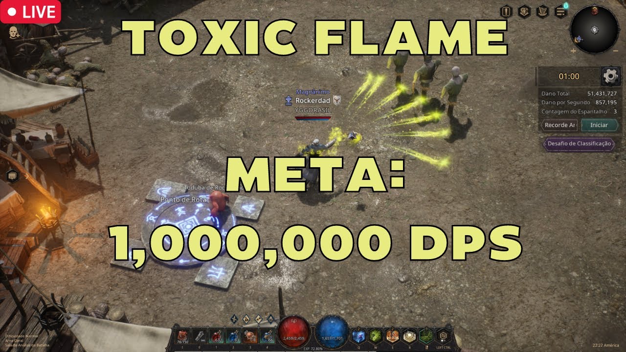Improved Toxic Flame Mage Build 1+ million DPS - Undecember 