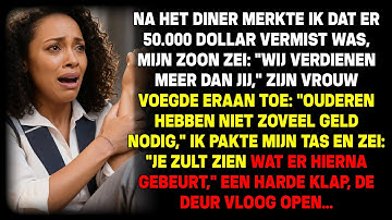 Na het eten: rekening nul. Mijn zoon lachte: "Wij hadden het harder nodig dan jij!"