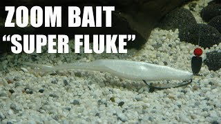 Zoom Bait: Super Fluke! Lure action on a Texas Rig! Underwater! Full HD 