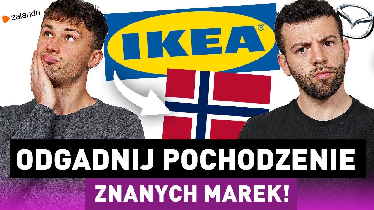 Odgadnij POCHODZENIE MARKI! Wiesz SKĄD jest MAZDA czy ZALANDO? KOJARZYSZ te FIRMY?