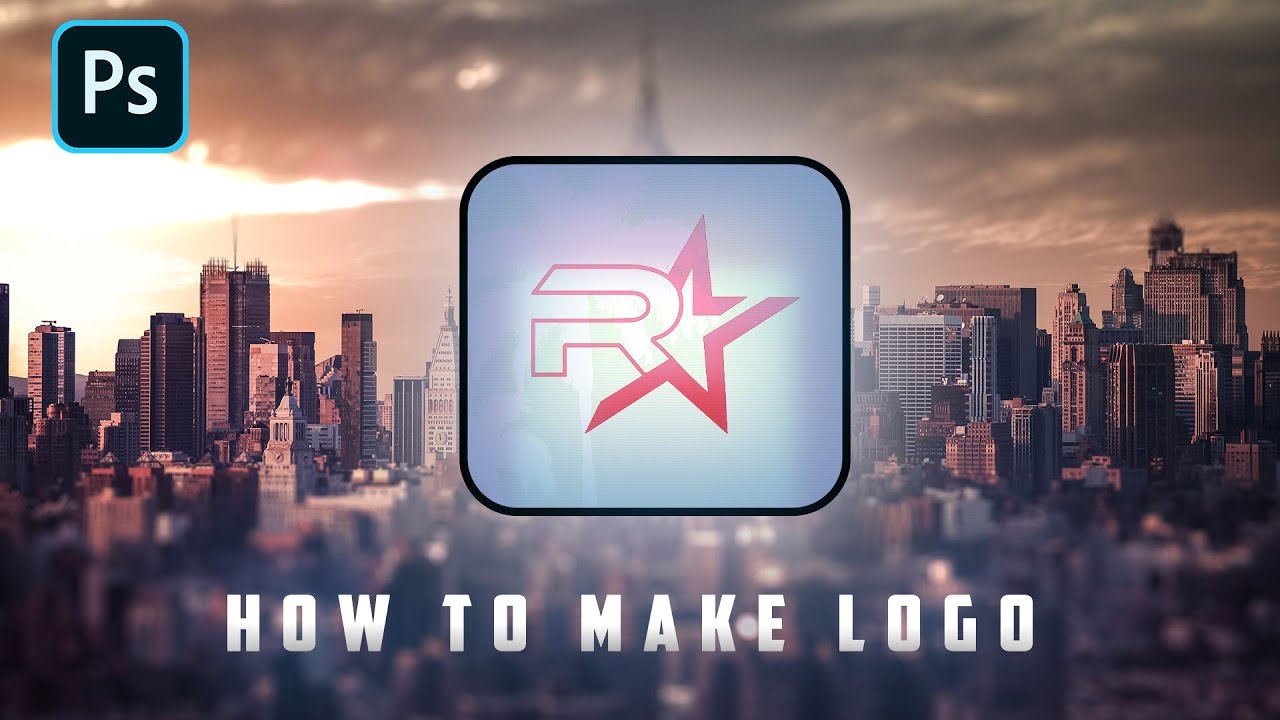 How To Make Logo in Photoshop CC [Rockstar Games Logo]