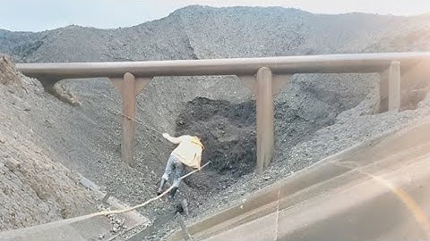 Barge Unloading 3850 Tons of Crushed Ore - Smooth Flow Relaxing - Barge Work Vlog