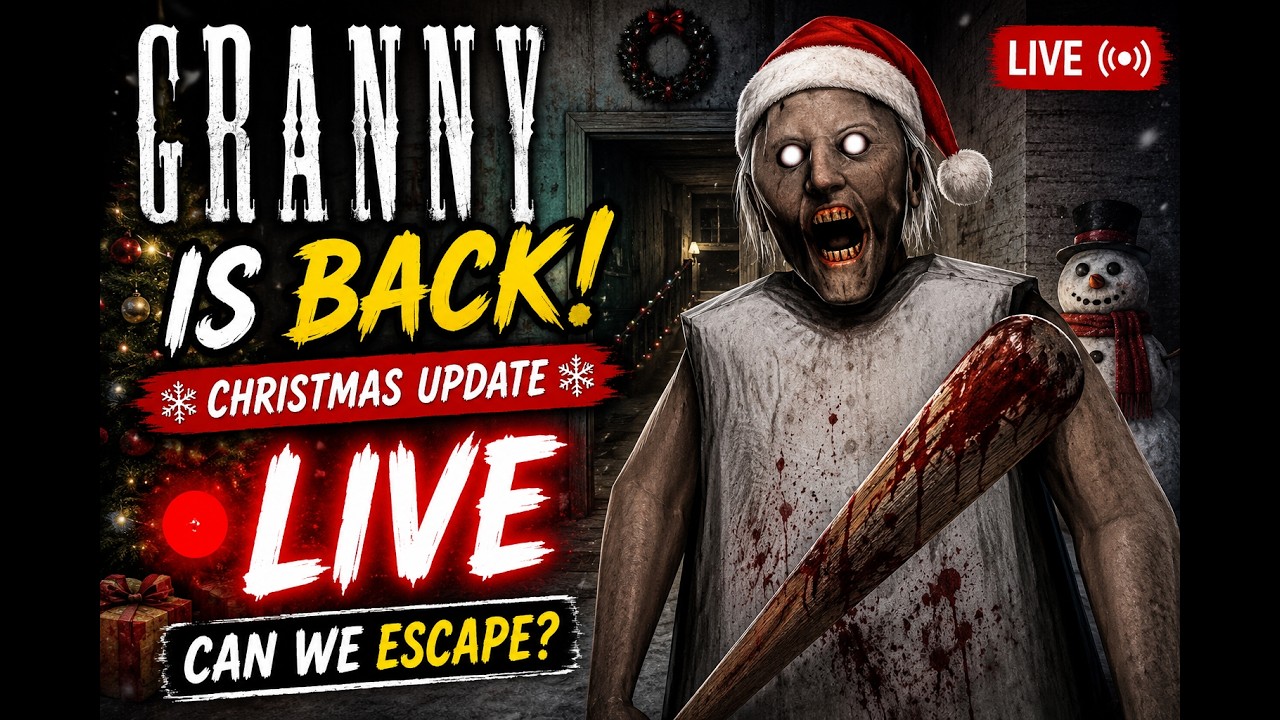 🎅 Granny Christmas Update Gameplay LIVE 🔥 Horror & Jumpscares