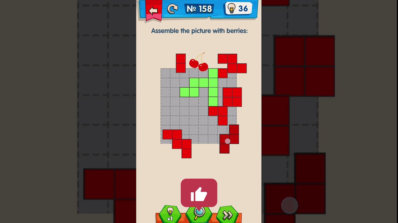 IQ Boost Level 158 – Assemble picture with berries 